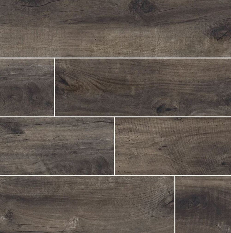 Country River 8x48 Vinyl Flooring Porcelain Wood Look Tile (Box of 10.6 sq.ft)