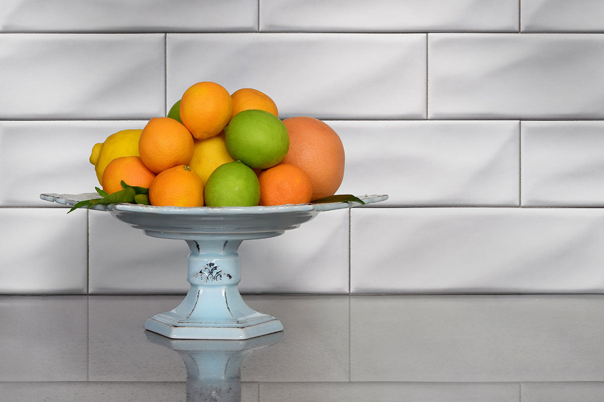 Whisper White Subway 3 in. x 6 in. Handcrafted Glossy Ceramic Subway Wall Tile by MSI (1 sq. ft./Case)