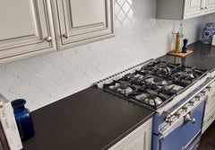 MSI Whisper White Arabesque 10-1/2 in. x 15-1/2 in. x 8mm Glazed Ceramic Mesh-Mounted Mosaic Wall Tile