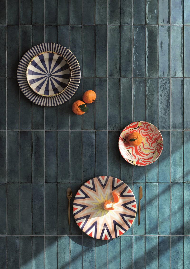 Scandiano Series Handmade Antique Look Glossy 2.5x10 Subway Porcelain Wall Tile for Kitchen Backsplash, Bathroom Wall, Accent Wall, Fireplace Surround (Box of 50 Pieces)
