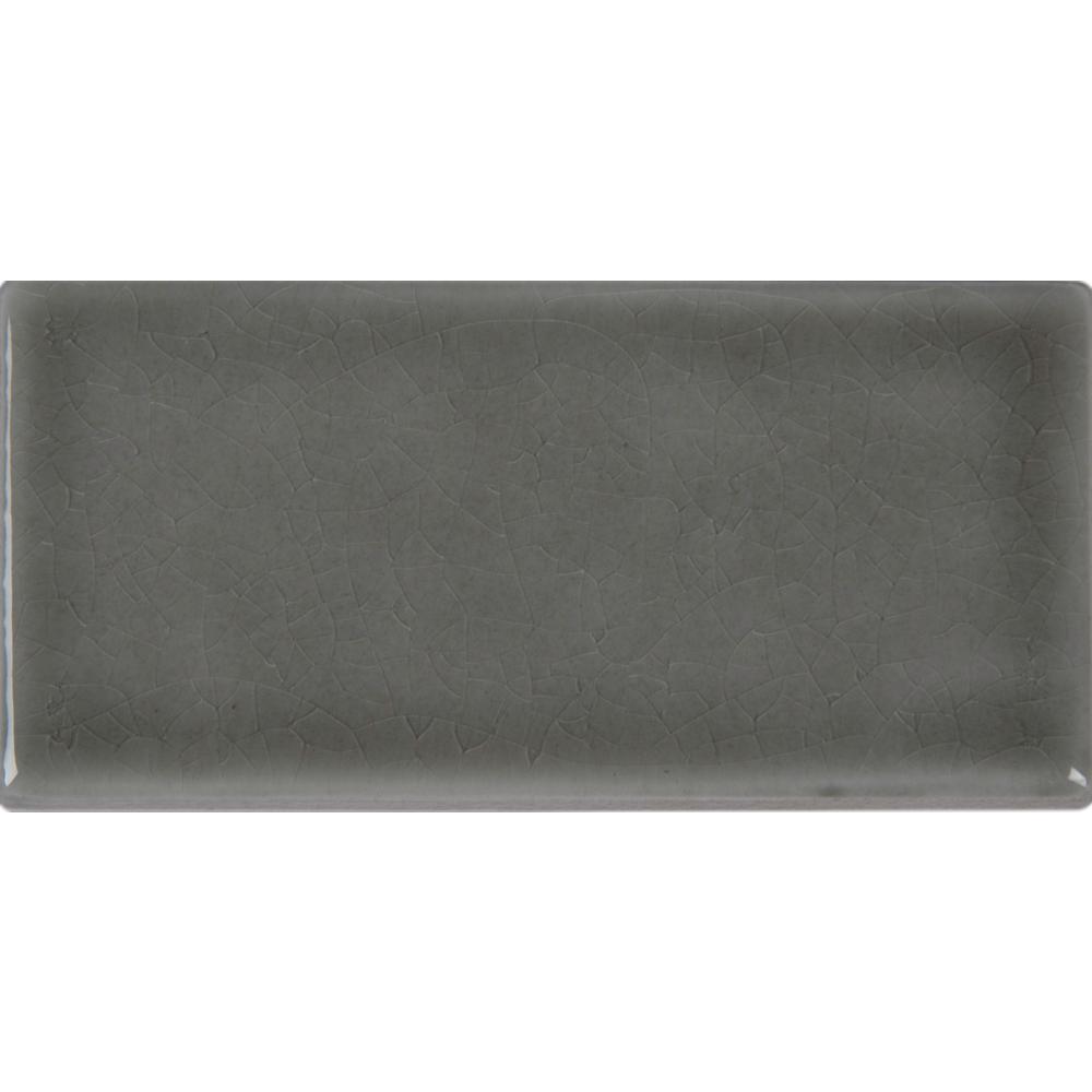 MS International Dove Gray 3X6 Handcrafted Glazed Ceramic Wall Tile