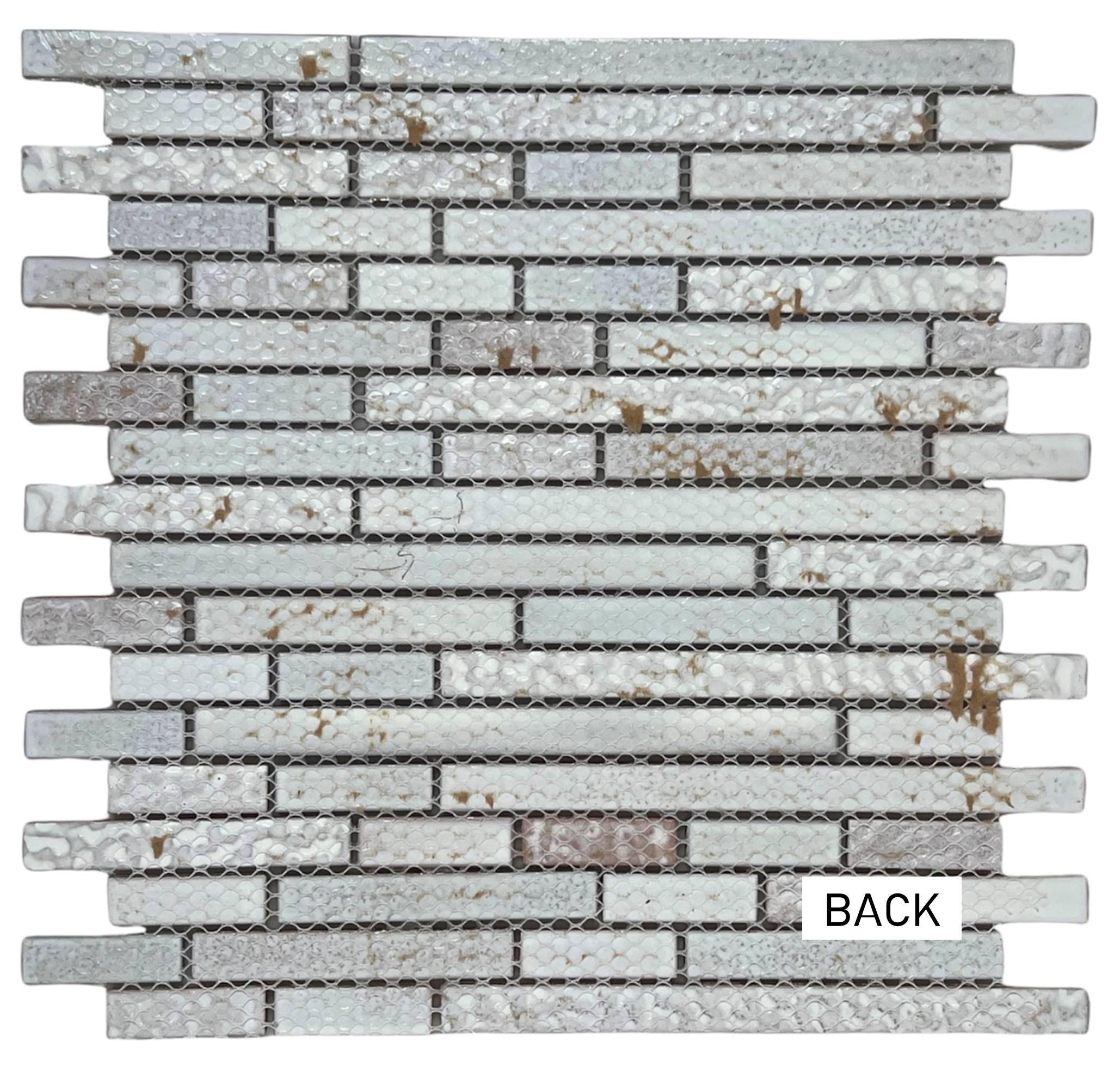 Premium Quality Copper & Gold Glass Mixed Random Pattern Mosaic Tile for Backsplash and Bathroom Wall Designed in Italy