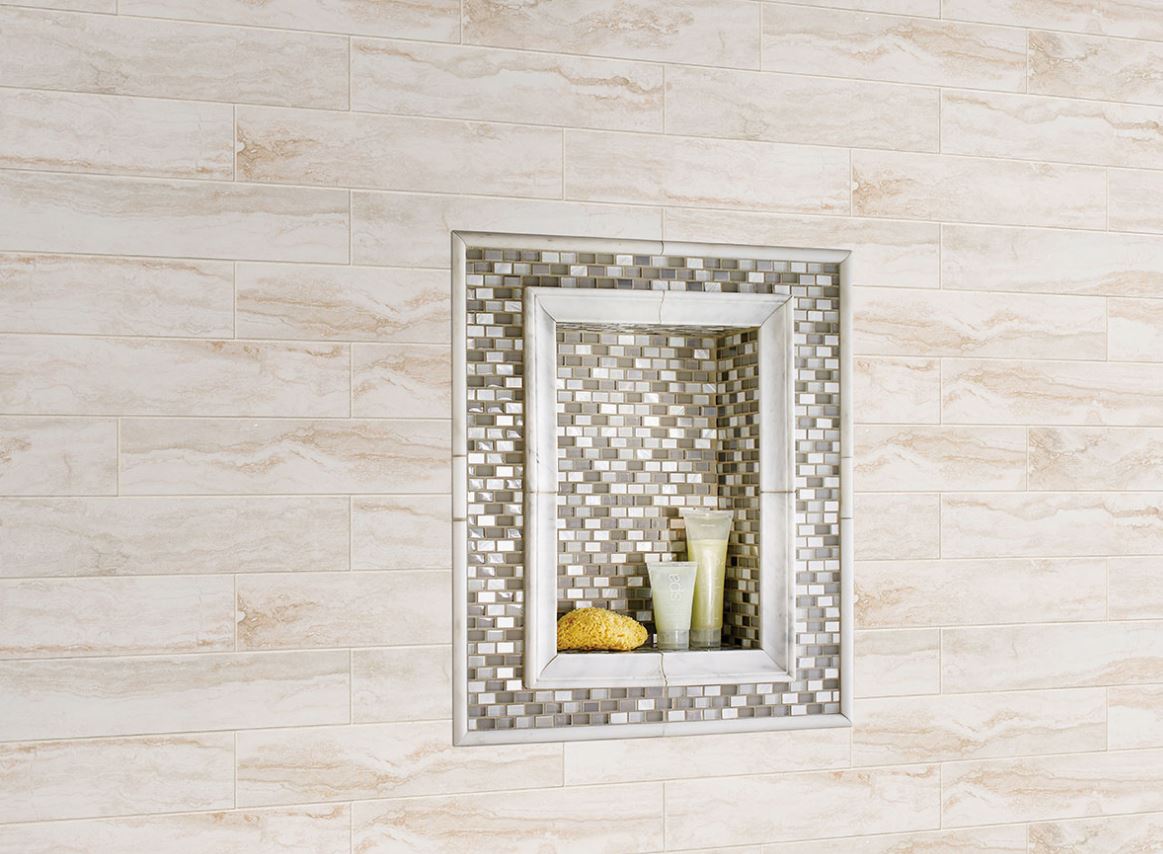 MS International Bernini Bianco 4 in. x 18 in. Matte Porcelain Wall Tile (12.5 sq. ft. / case) - Tenedos