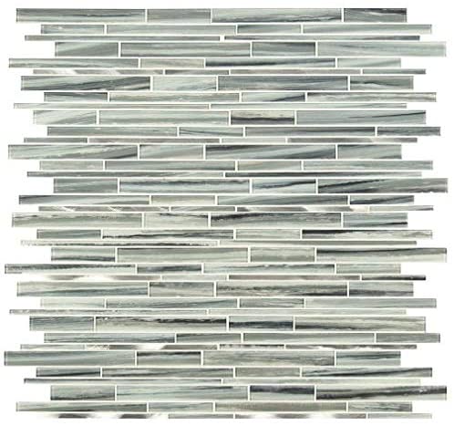 MSI Seaglass Interlocking 12 in. x 11.81 in. x 4mm Textured Glass Mosaic Tile (Box of 10 Sheets)