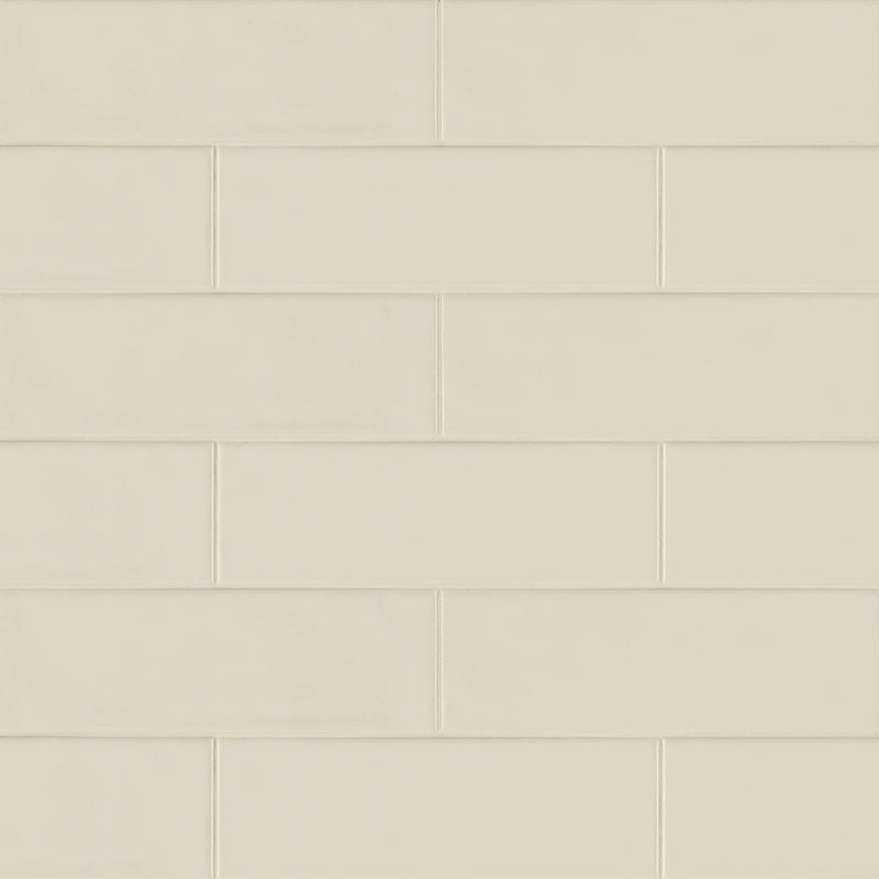 MSI Urbano 4” X 12” Cream Glossy  Ceramic Subway Tile - Tenedos