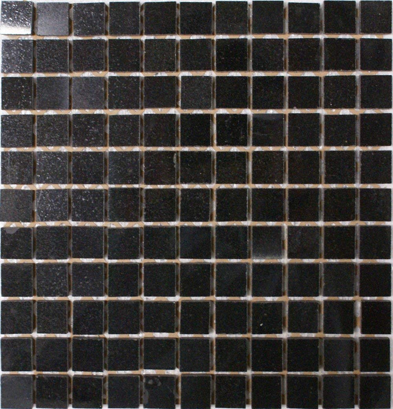 Epoch Tile AB 1X1" Square Polished Granite, Absolute Black