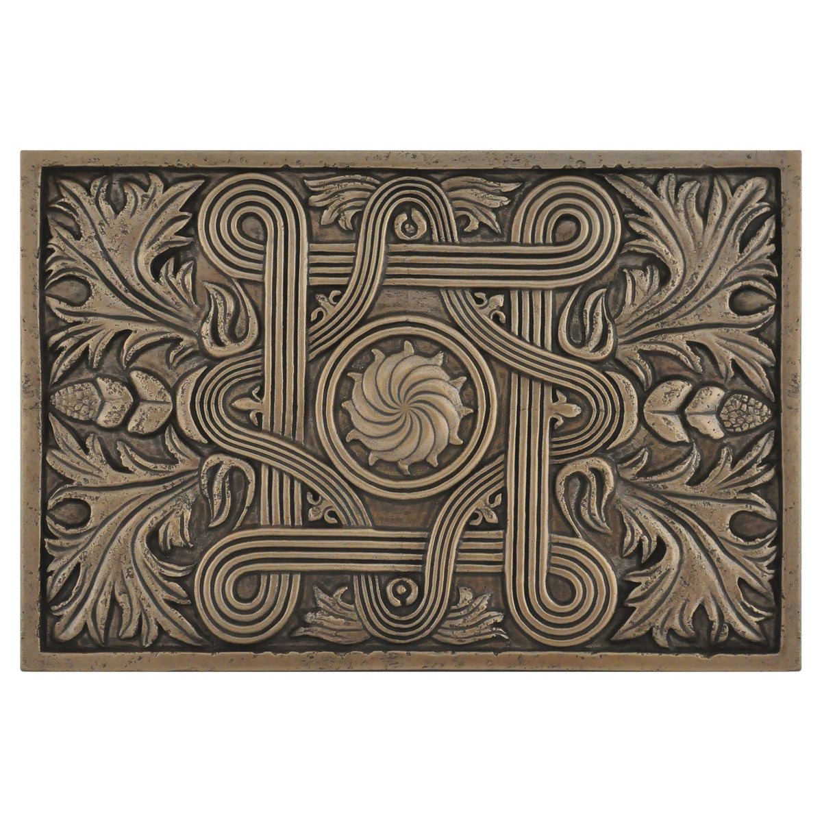 Kitchen Backsplash Premium Mediterranean Bronze Metal Mural Hand Made Textured Tile