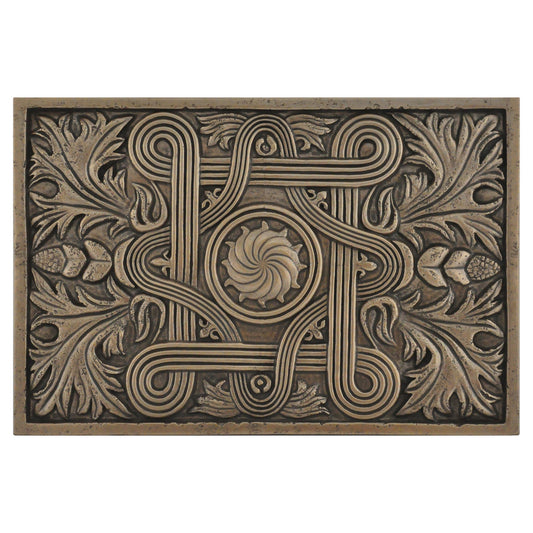 Kitchen Backsplash Premium Mediterranean Bronze Metal Mural Hand Made Textured Tile