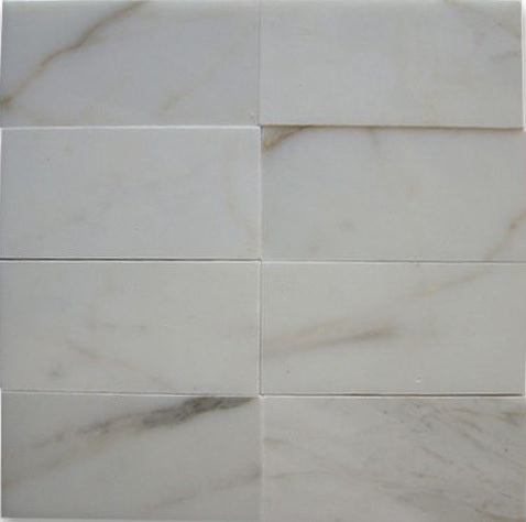 Calacatta Gold Italian Marble 3x6 Subway Tiles for Bathroom and Kitchen Walls Kitchen Backsplashes