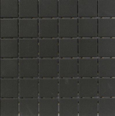 Tenedos Porcelain Premium Quality 2x2 Black Square Matte Mosaic Wall Tile, Great For Bathroom Tile, Floor Tile, Wall Tile and Kitchen Backsplash Tiles on 12x12 Sheet (Box of 5 Pcs)