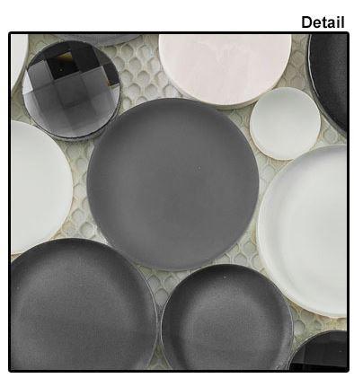 GT Glass Wall Tiles Grey Fizz (12X12 Sheet) SBS1512
