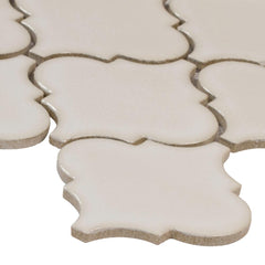 MS International  Antique White Arabesque Mesh-Mounted Mosaic Wall Tile 10.5 x 15.5 x 8mm