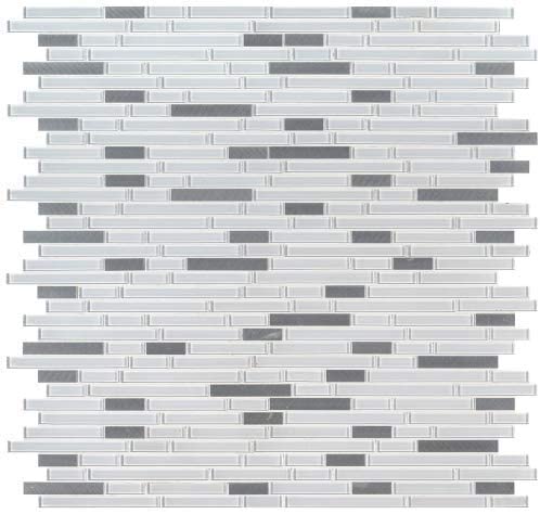 MSI Lucid Sky Interlocking Glass Metal  Mosaic Tile (Box of 10 Sheets)