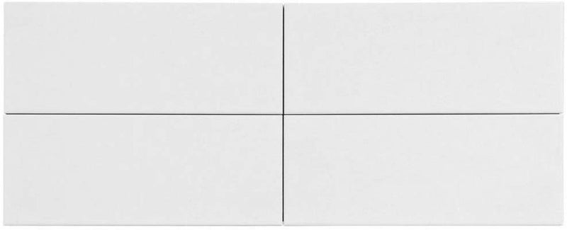 Tenedos White Ceramic Subway Wall Tile 4-1/4 x 10 (Box of 11 Sq.ft) Matte Finish for Kitchen Backsplash, Bathroom Shower, Accent Décor