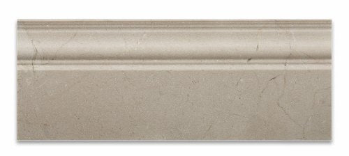 Spanish Crema  Marfil Polished Marble Baseboard Trim Molding 4'' X 12''