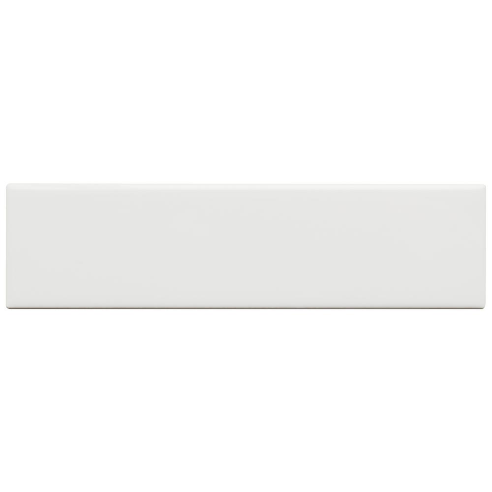 Tenedos White Matte Ceramic Subway 3x12 Wall Tile for Kitchen Backsplash, Bathroom Shower, Accent Wall