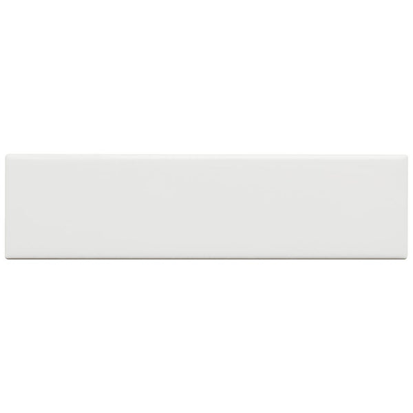 Tenedos White Matte Ceramic Subway 3x12 Wall Tile for Kitchen Backsplash, Bathroom Shower, Accent Wall
