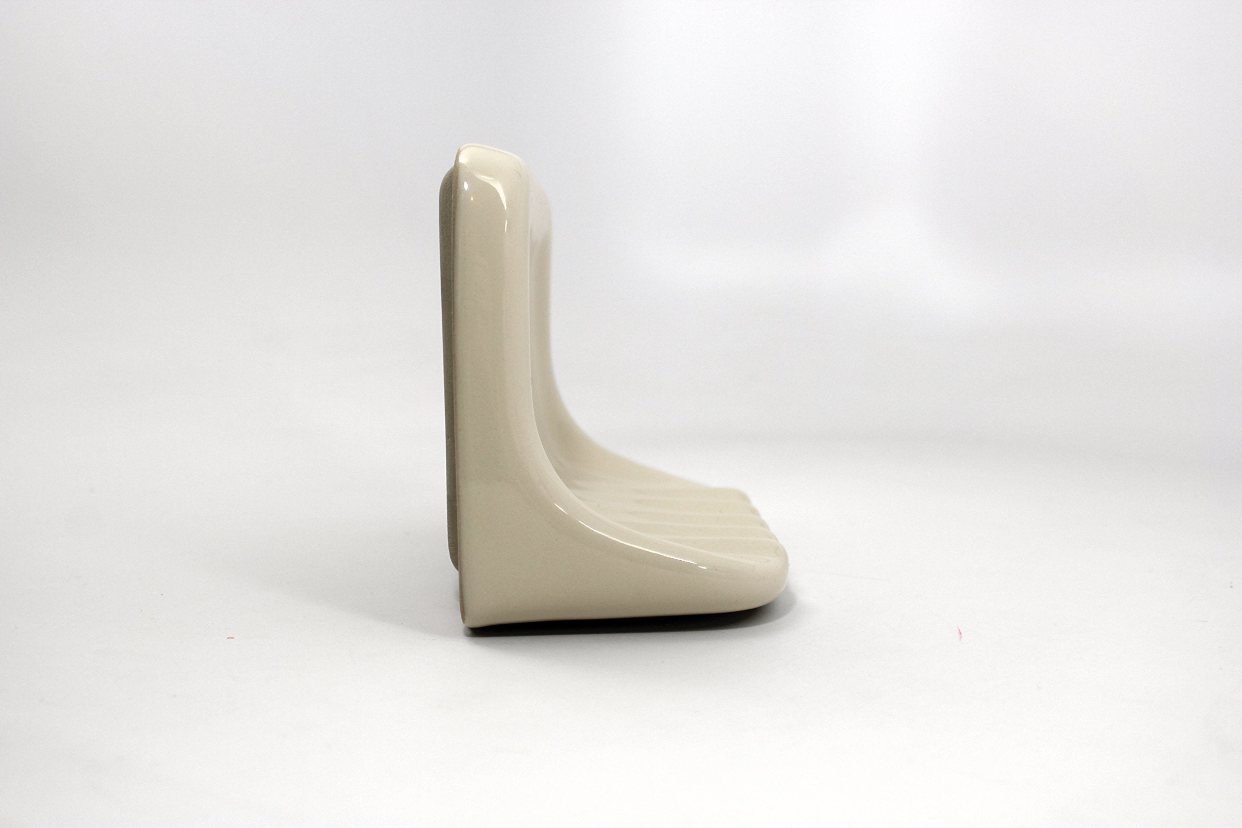 Tenedos Bath Accessories Bone Almond Ceramic Soap Dish Holder