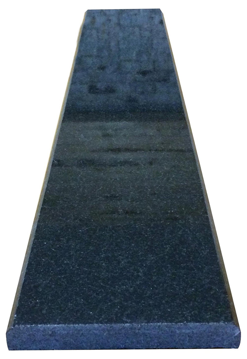 Tenedos Black Absolute Granite Marble Floor Transition Door Threshold (Marble Saddle) Polished for Shower Curb, Window Sill, Vanity Backsplash