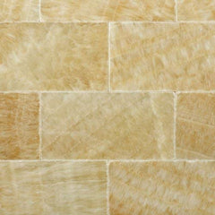 Tenedos Honey Onyx Subway 3x6 Marble Tile Premium Polished (Pack of 8 Pcs. 1 Sqft.)