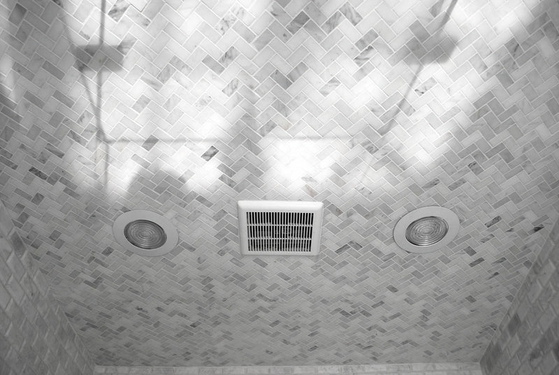 Carrara White Italian (Bianco Carrara) Marble 1 X 2 Herringbone Mosaic Tile, Honed