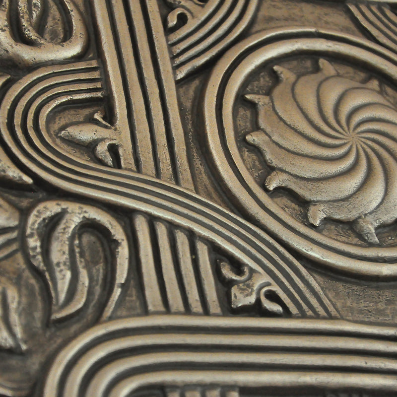 Kitchen Backsplash Premium Mediterranean Bronze Metal Mural Hand Made Textured Tile