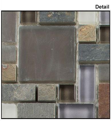GT Glass Wall Tiles Sag Harbor Gray (Block Random) GS23