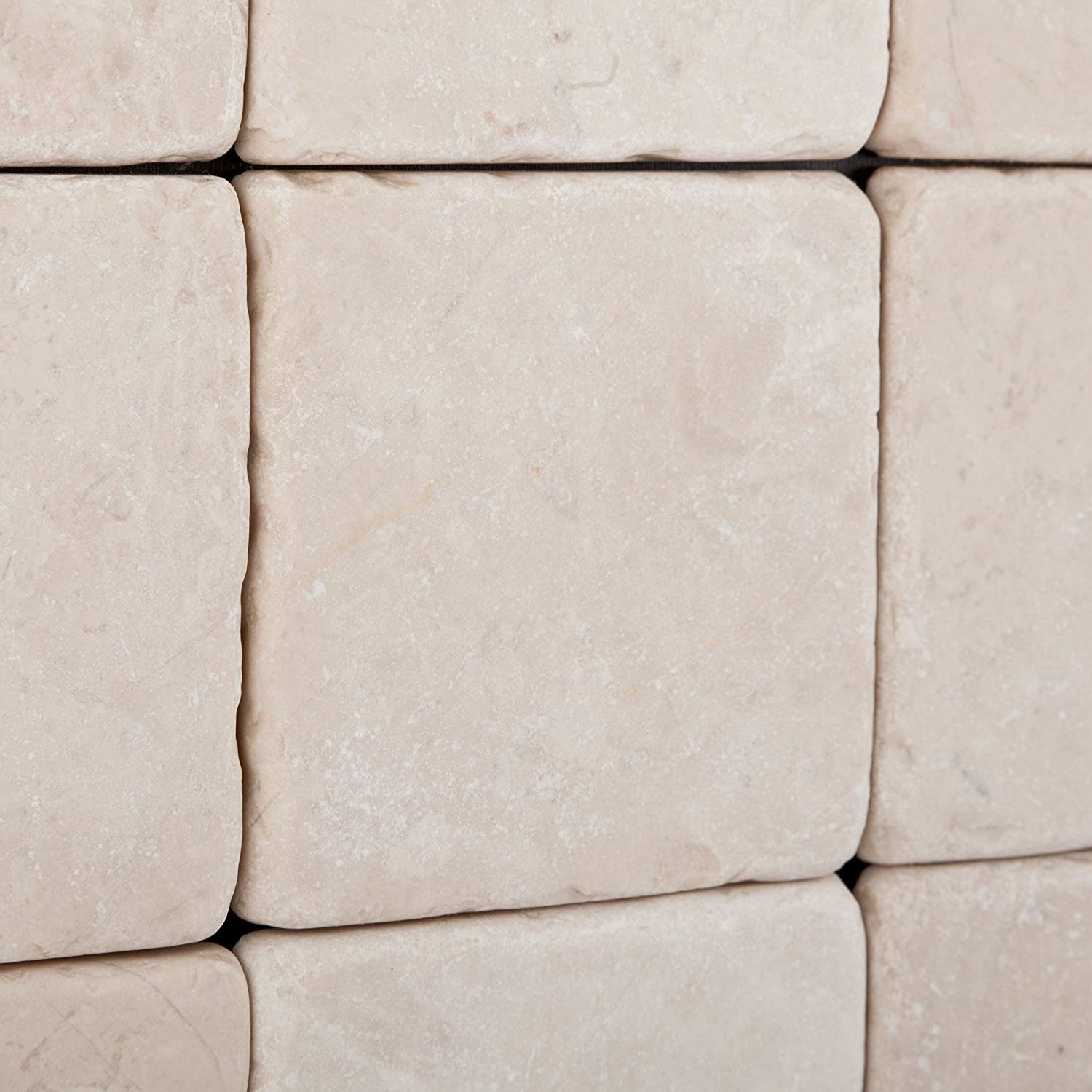 Turkish Crema Marfil Marble 4 X 4 Tumbled Field Tile -