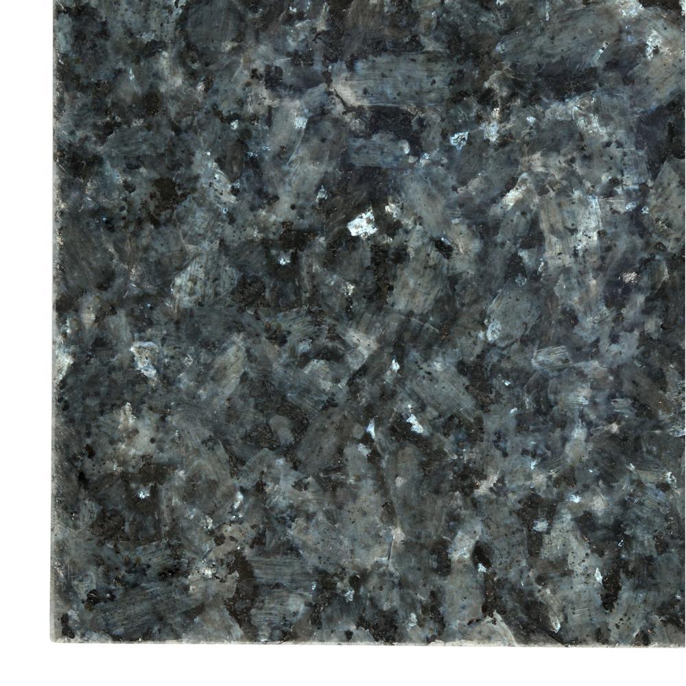 Blue Pearl 12x12 Polished Granite Floor Wall Tile for Kitchen Countertop, Backsplash, Bathroom Shower, Fireplace