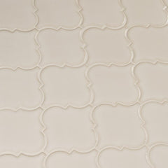 MS International  Antique White Arabesque Mesh-Mounted Mosaic Wall Tile 10.5 x 15.5 x 8mm