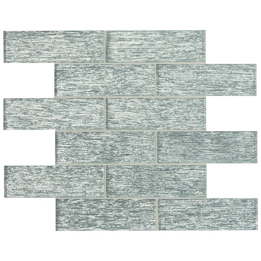 MSI Chilcott Bright Subway 11.81 in. x 11.81 in. x 8mm Glass Mesh-Mounted Mosaic Tile (10 Sheets)- Tenedos
