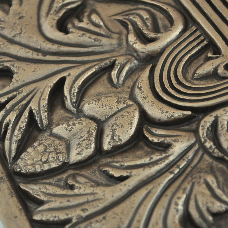 Kitchen Backsplash Premium Mediterranean Bronze Metal Mural Hand Made Textured Tile