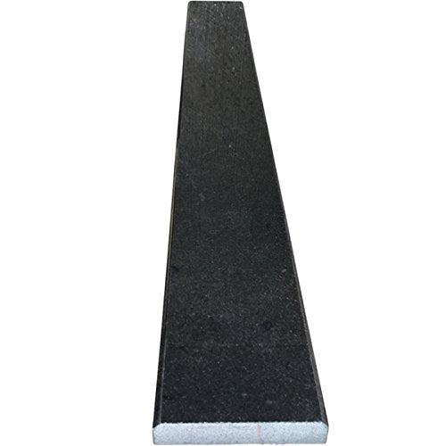 Tenedos Black Absolute Granite Marble Floor Transition Door Threshold (Marble Saddle) Polished for Shower Curb, Window Sill, Vanity Backsplash