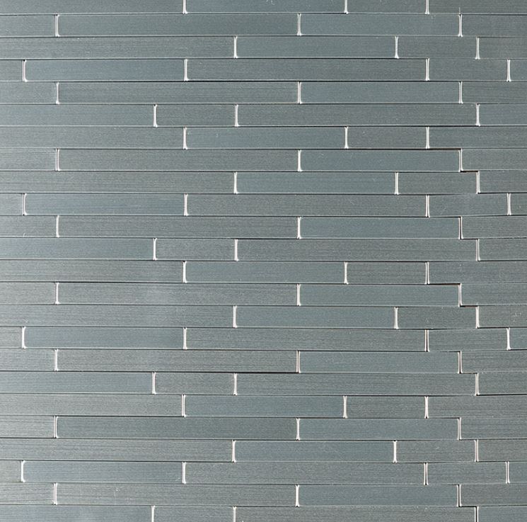 Silverina Interlocking Wall Metal Stainless Steel 12X12 Peel and Stick Mosaic DIY Wall Tile
