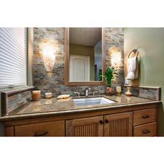 MS International  Taos Interlocking 12 in. x 13 in. x 8mm Glass Mesh-Mounted Mosaic Tile