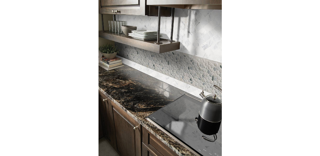 MS International 12 in. x 12 in. Black/White Pebbles Marble Mosaic Floor & Wall Tile