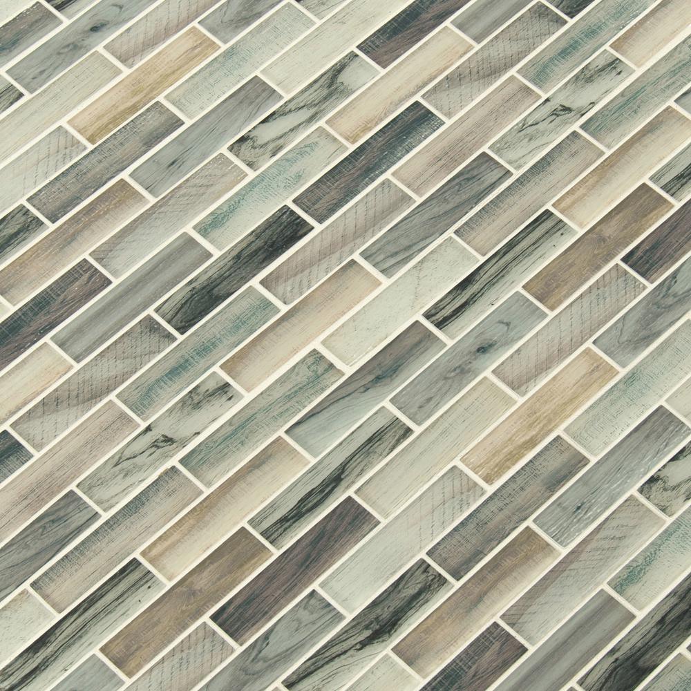 MSI Lazio Brick 11.81 in. x 11.81 in. Textured Glass Brick Look Wall Tile (19.4 sq. ft./Case)