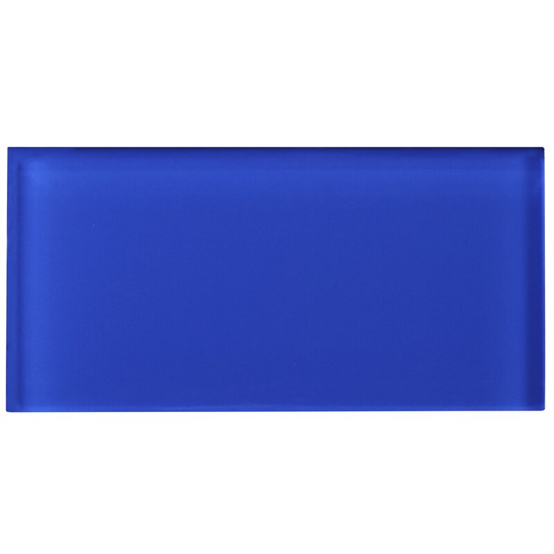 Premium Quality  Blue 3x6 Glass Subway Wall Tile for Bathroom Walls, Kitchen Backsplashes by Tenedos
