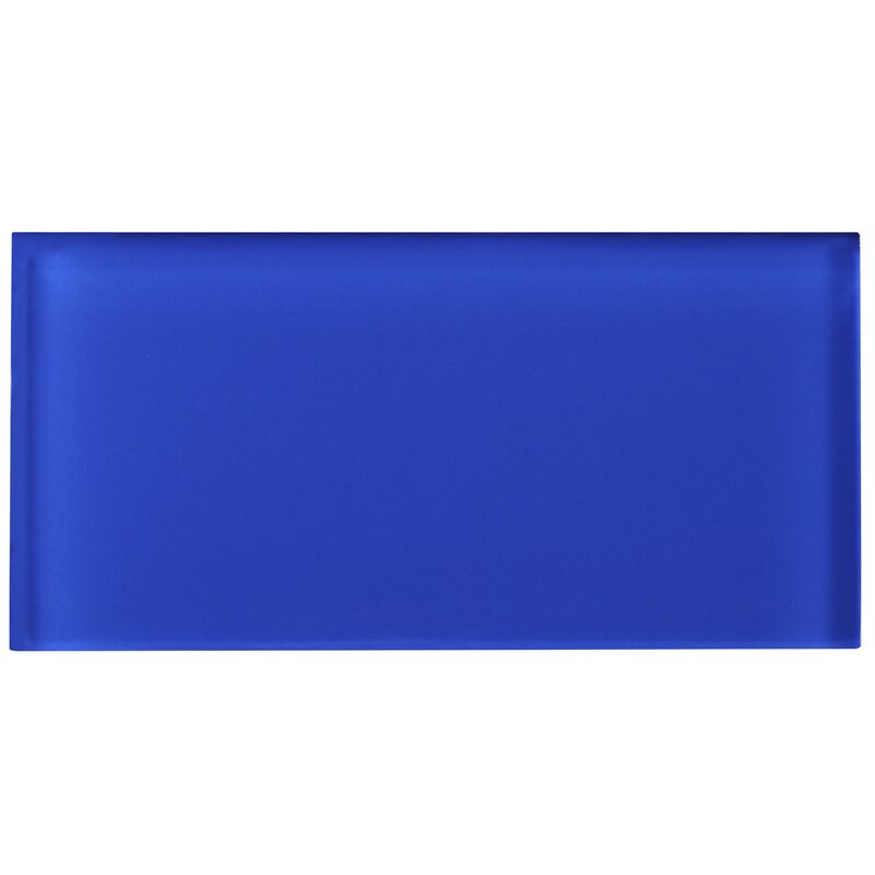 Blue 3x6 Glass Subway Wall Tile