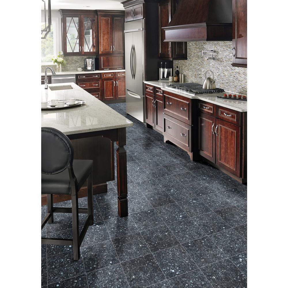 Blue Pearl 12x12 Polished Granite Floor Wall Tile for Kitchen Countertop, Backsplash, Bathroom Shower, Fireplace