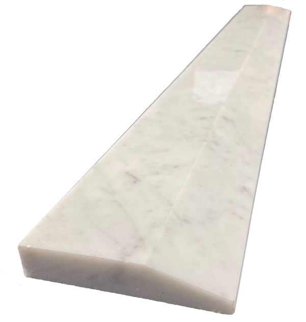 Carrara Bianco Marble One High Beveled Door Threshold (Marble Saddle) Polished