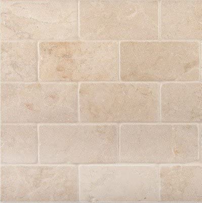 Crema Marfil Tumbled 3x6 Marble Floor Wall Tile