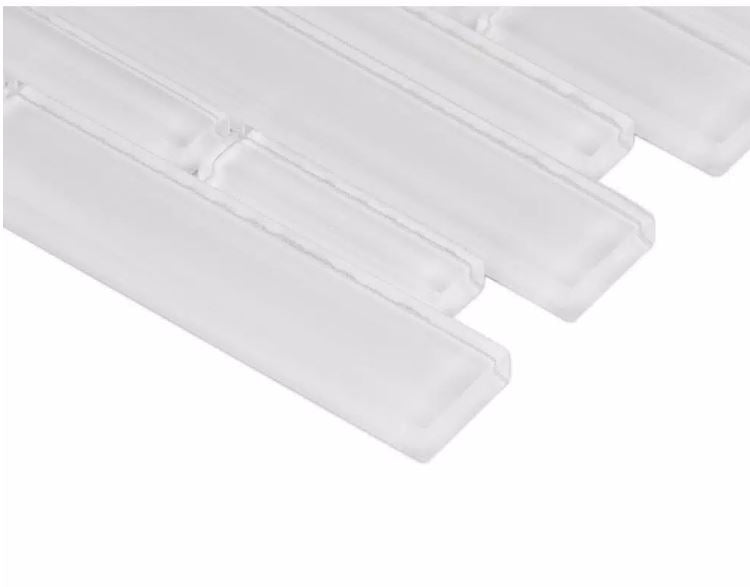 MSI Ice Interlocking 12 in. x 12 in. x 8 mm Glass Mesh-Mounted Mosaic Wall Tile