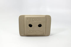 Tenedos Bath Accessories Bone Almond Ceramic Soap Dish Holder
