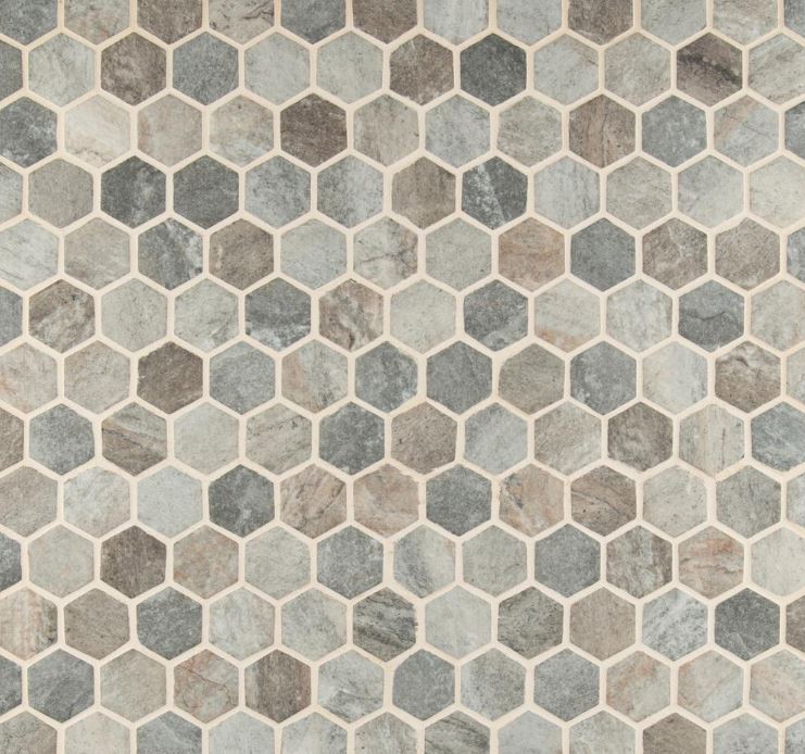Tenedos MSI Stonella Hexagon 6mm Glass Mesh-Mounted Mosaic Wall Tile (Box of 10 Sheets)