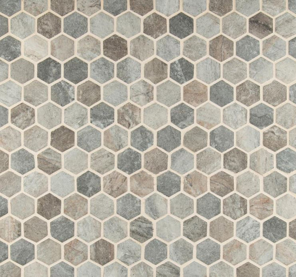 MSI  Stonella Hexagon 6mm Glass Mesh-Mounted Mosaic Wall Tile (Box of 10 Sheets)