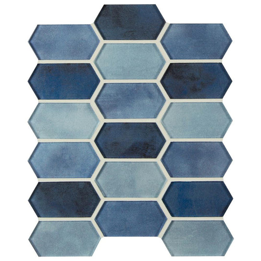 MSI Boathouse Picket 10 in. x 12 in. x 8 mm Glass Mesh-Mounted Mosaic wall Tile