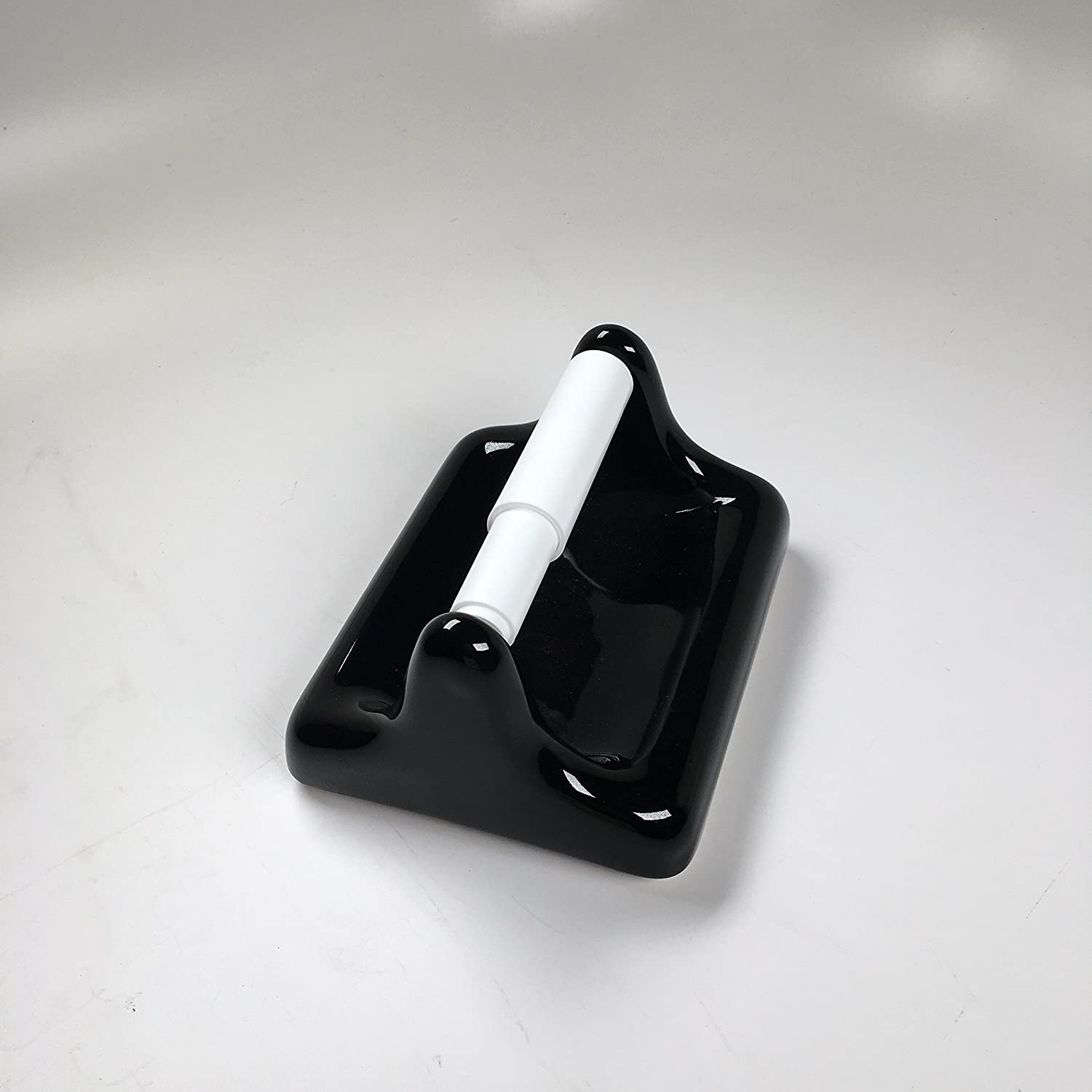 Bathroom Shower Wall Accessory Kit Black Shinny Ceramic (5 Pieces)