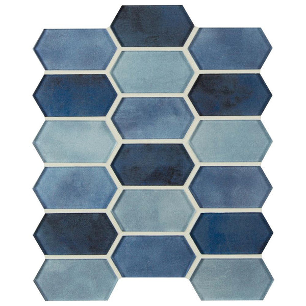 MSI Boathouse Picket 10 in. x 12 in. x 8 mm Glass Mesh-Mounted Mosaic wall Tile (0.830 sq. ft.)