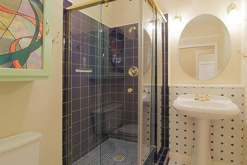 Premium Quality 3" x 3" Cobalt Blue Square Pattern Porcelain Mosaic Tile on Mesh on 12x12 sheet, Designed in Italy